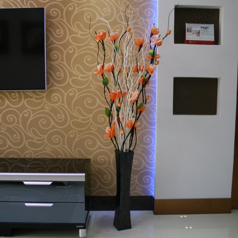 Bình hoa mây mây giỏ hoa chậu phòng khách sàn trang trí đồ trang trí thủ công hiện đại - Vase / Bồn hoa & Kệ thùng trồng cây