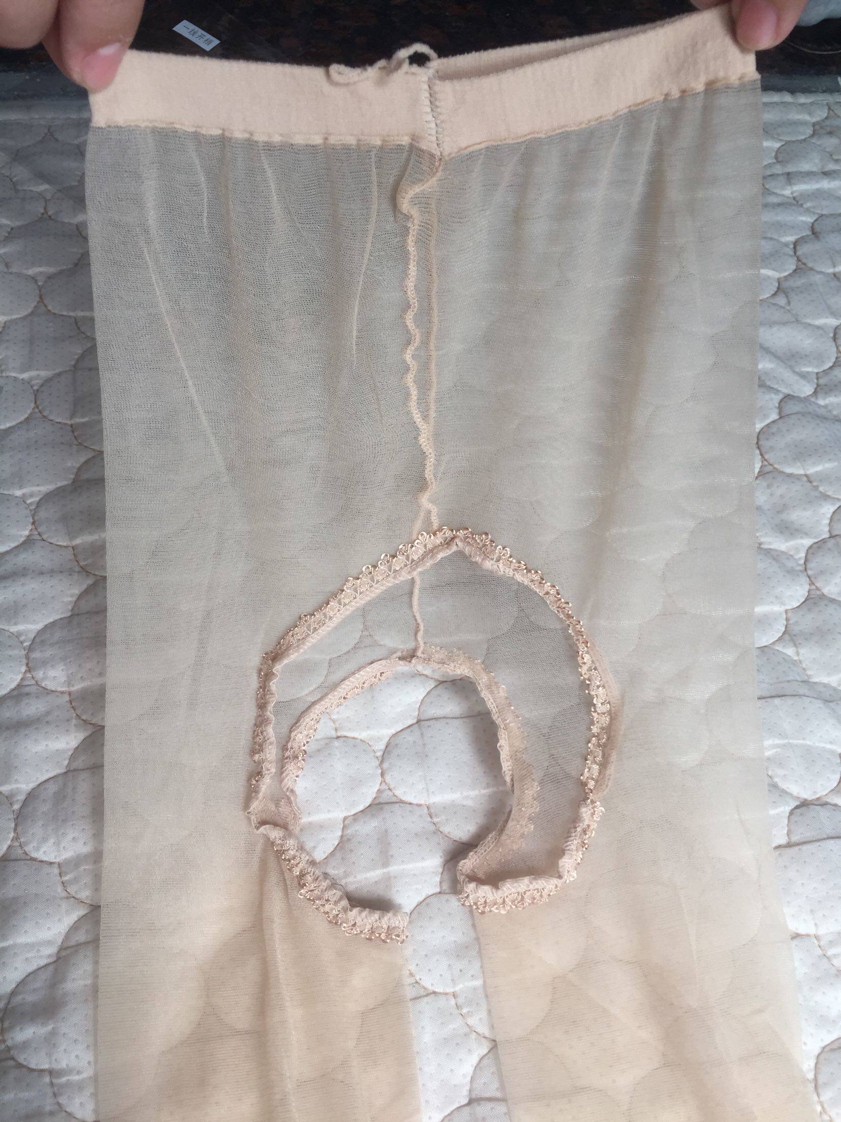 Bag cored wire full transparent line crotch open crotch free of hair ultra thin overdraft foot tip transparent sexy lady silk stocking package