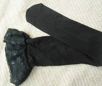 Spring and autumn in thick velvet lace lace lace long cylinder socks Long Sox stockings Thigh Socks Silicone Anti Slip High Cylinder Bottom Women Socks