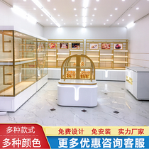 Bread cabinet bread display cabinet cake model cabinet bakery shop display rack side cabinet pastry counter