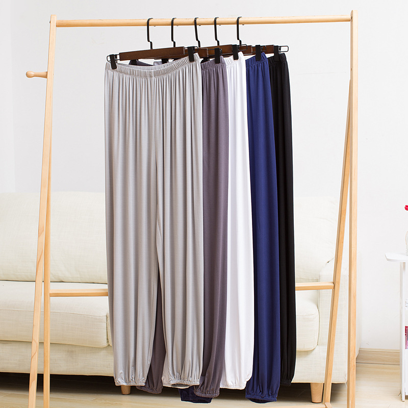 Modern dance pants men adult loose yoga Tai Chi classical modal trousers dance practice straight wide pants