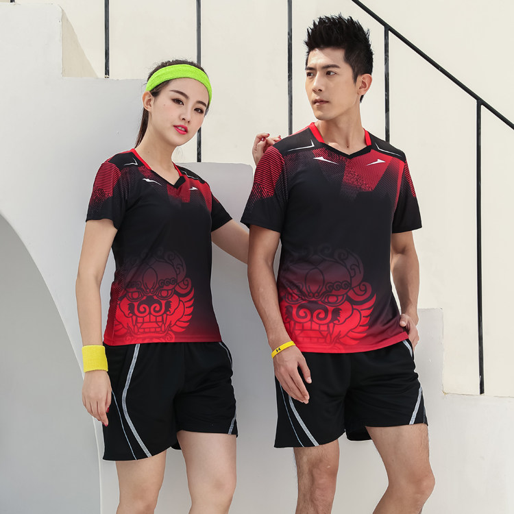 World Table Tennis Cup short-sleeved table tennis suit Men's speed dry table tennis clothes women's training clothes competition Custom jersey Invoicing