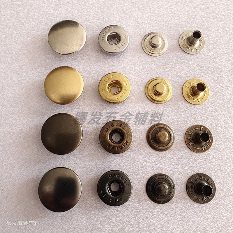 (Made in Japan) Ykk Miclet Metal Snap Fasteners (Made in Japan) Ykk Miclet Metal Snap Fasteners