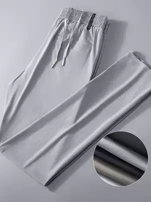 Uncomfortable you beat me summer ultra-thin breathable Men's sweatpants hanging ice pants nylon elastic casual pants