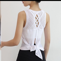  Yoga blouse light white yoga blouse vest mesh quick-drying outer sports blouse women loose summer