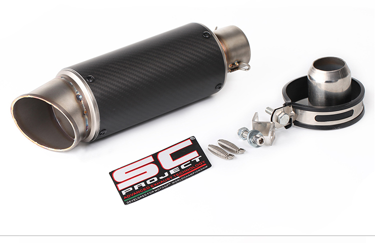 Xe máy thể thao sửa đổi ZX6RZ800 ninja nhỏ 200 350 Yamaha R6 nhỏ R 蝎 SC chiên ống xả đường phố - Ống xả xe máy pô xe wave
