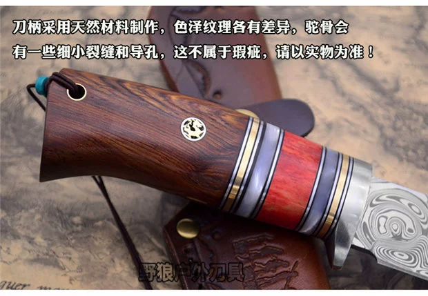 New Thụy Điển thép bột Damascus thẳng dao thủ công độ cứng cao ngoài trời Thụy Sĩ bột dao sắc bộ sưu tập công cụ - Công cụ Knift / công cụ đa mục đích