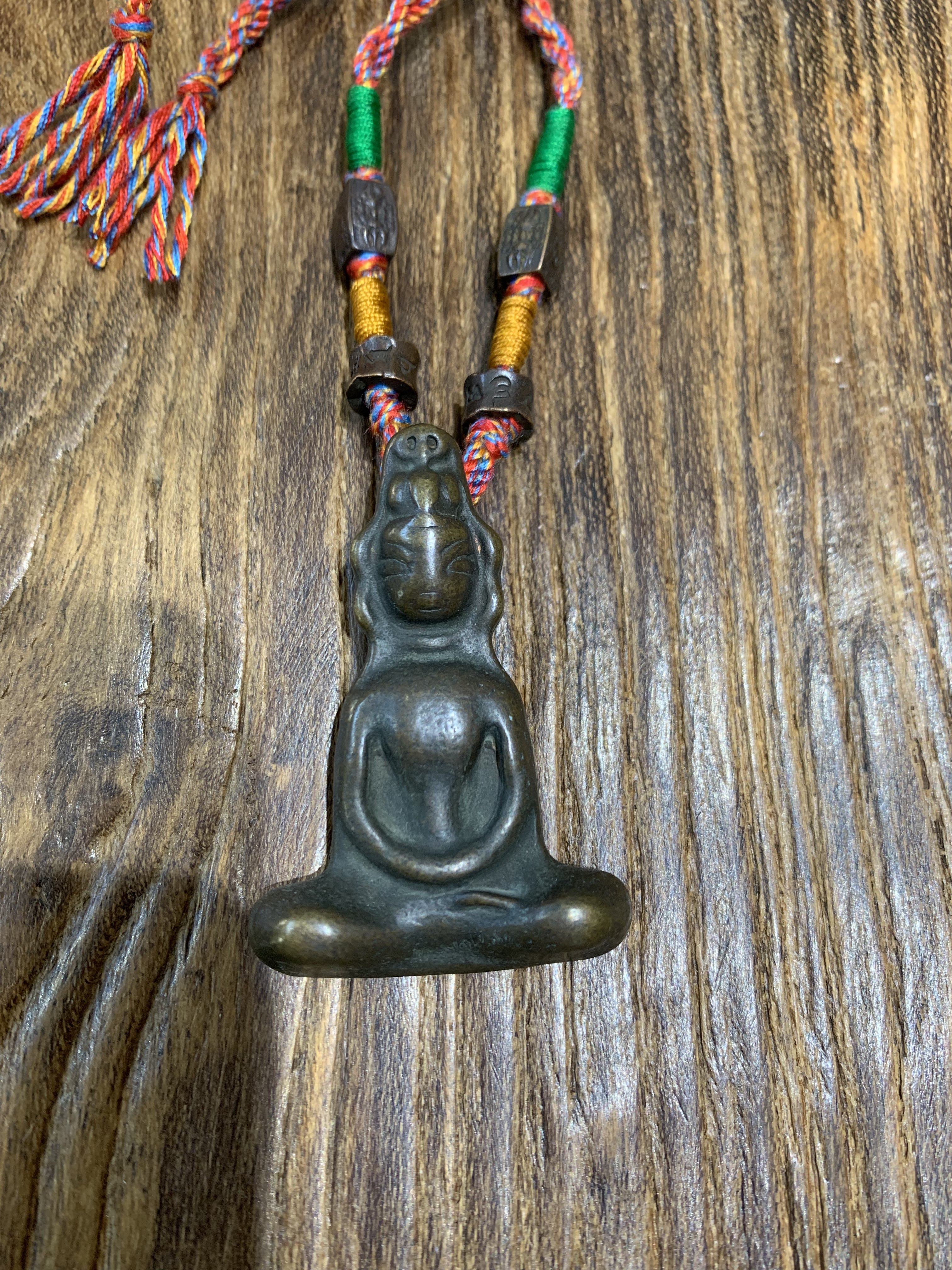 Tibetan Artisanal Sky Iron Tochia Longevity Buddha Western Tochia Carry-on size 50 × 34 × 8 1mm-Taobao