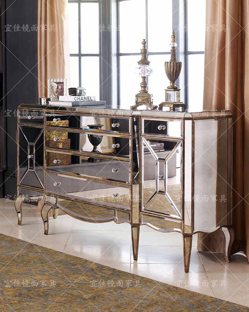 Yija Mirror Meal Next Cabinet Metropolitan Closed Cabinet Bedroom TV Cabinet Locker Decorative Cabinet can be customized