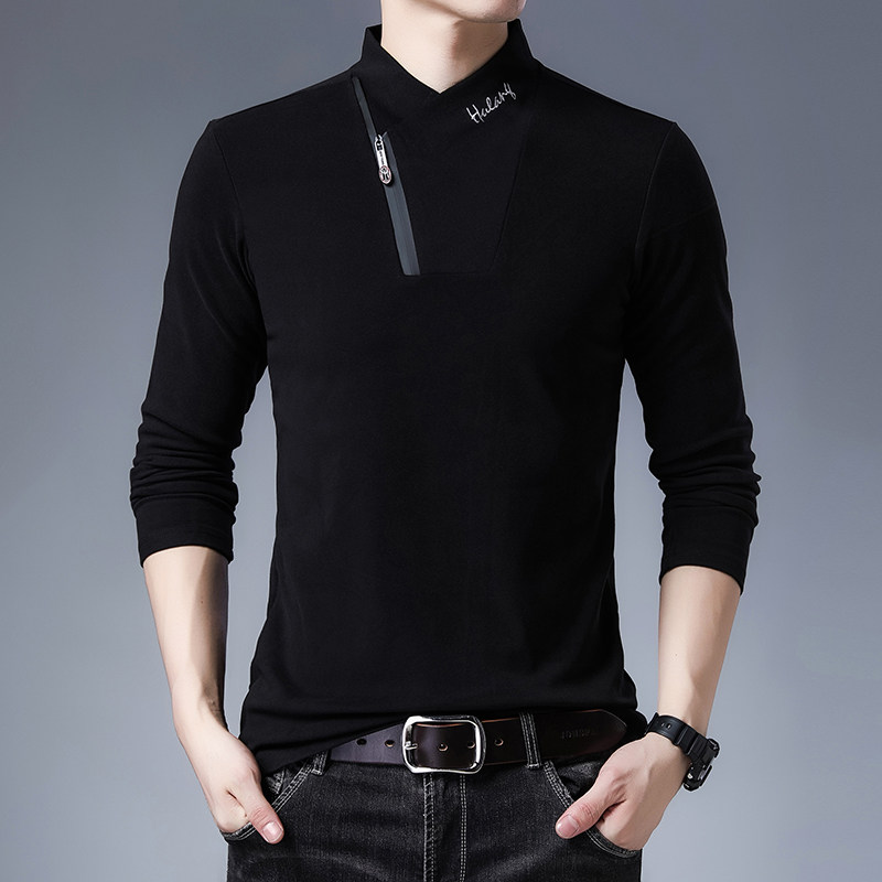 Men's German velvet heating clothing men can wear a single-piece plus velvet fashion cold-proof warm clothing student bottoming shirt