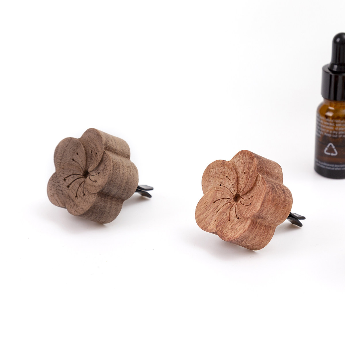 Plum Blossom Diffuser Car Air Vent Diffuser Essential Oil Perfume Aromatherapy Wooden Bedside Bedroom Portable Boxed Diffuser