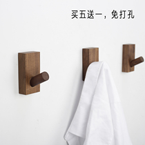 Nordic hook wall hanging wall entrance strong viscose hanging hook Solid wood coat hook free hole creative branches