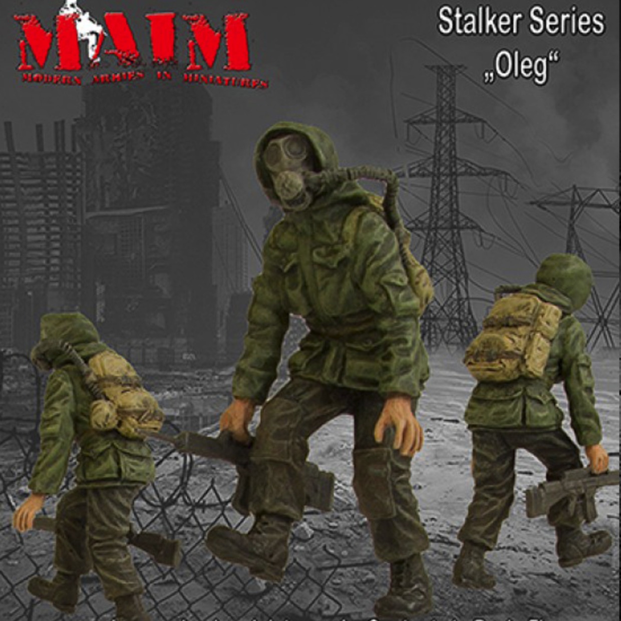 1/35 Mô hình người lính nhựa Người lính sinh hóa Dòng Stalker Dòng Oleg GK mô hình trắng tay 324 - Capsule Đồ chơi / Búp bê / BJD / Đồ chơi binh sĩ mô hình chibi iron man