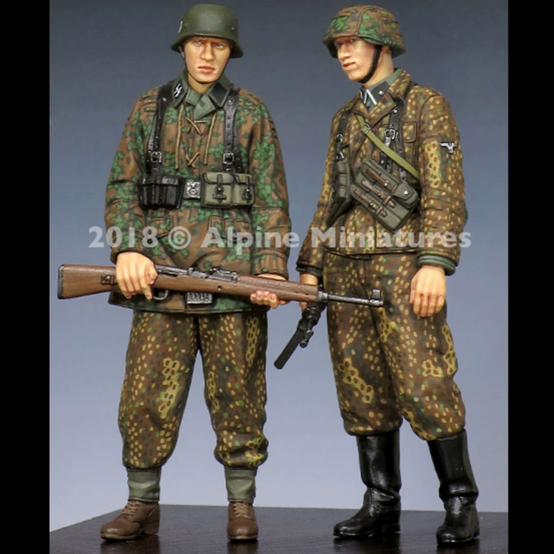 1/35 nhựa hình người lính mô hình Thế chiến II WSS lựu đạn đôi bốn mô hình GK trắng tay 223 - Capsule Đồ chơi / Búp bê / BJD / Đồ chơi binh sĩ