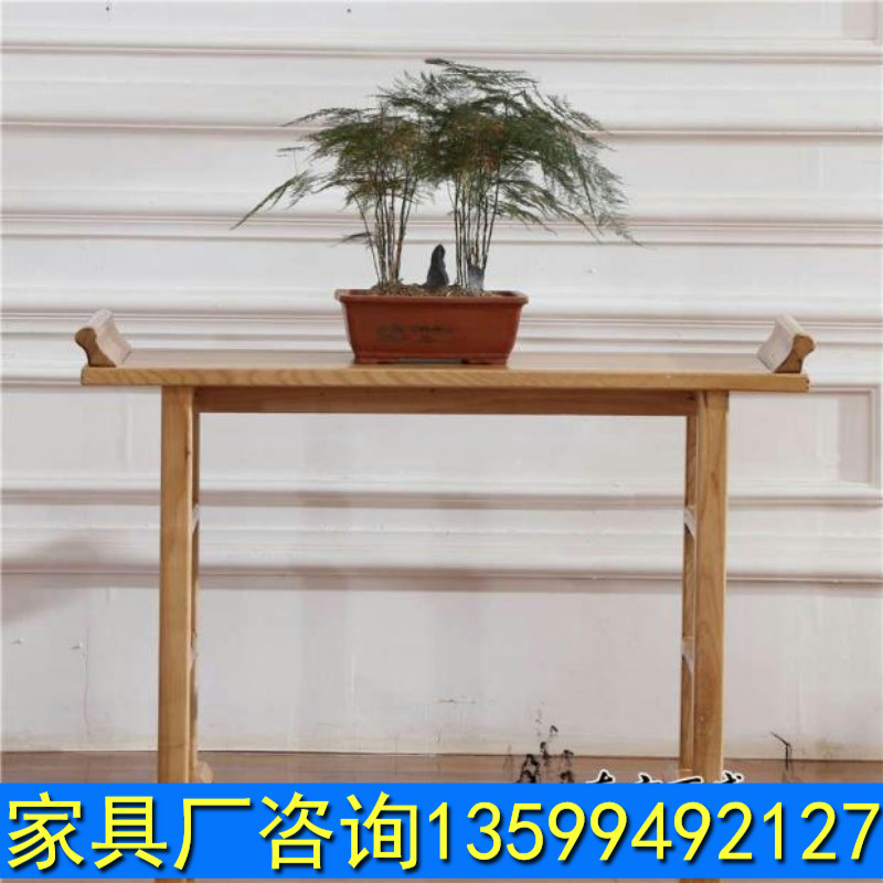 New Chinese style Solid wood entrance gong gong table incense a few health gym decoration a few entrance table villa Buddha tai head for the table