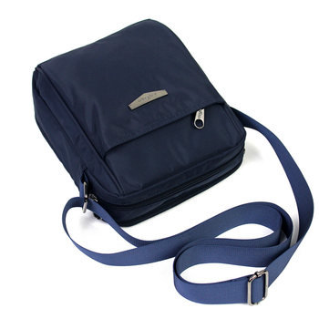 New trendy men's bag waterproof nylon oxford canvas one-shoulder slant backpack korean version men's vertical casual commuting bag