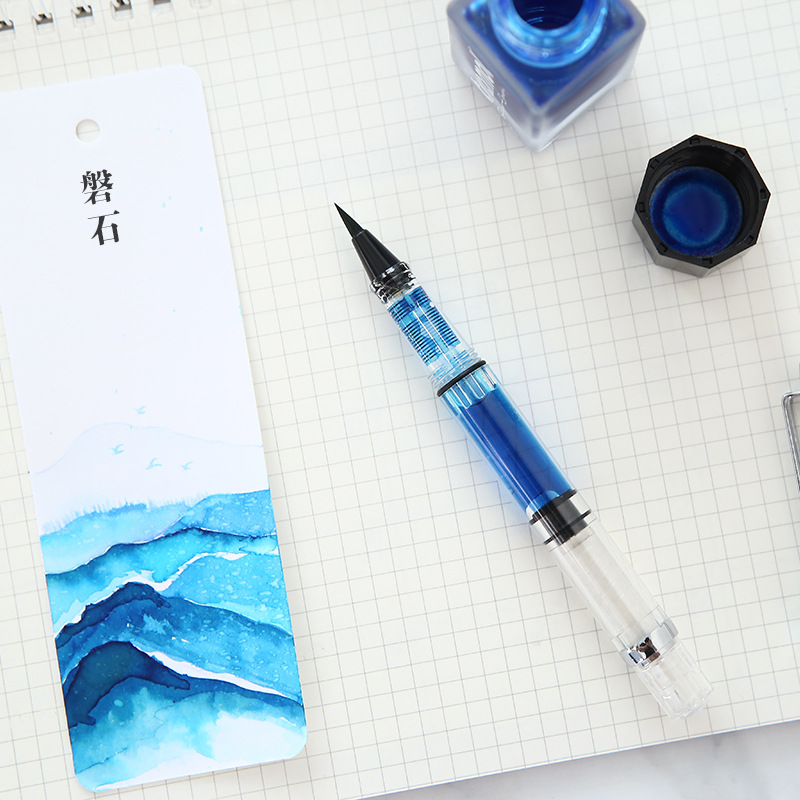 (send * colour ink) pen-style writing brush rotating suction ink adult writing brush with brush pen and milkhand brush pen