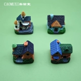 Реалистичная маленькая вилла, домик, настольная кукла, микро пейзаж