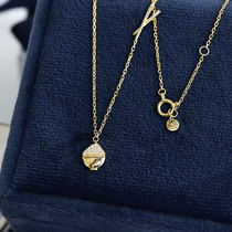 Wing｜Golden Rice bowl 18k gold diamond-set chopsticks necklace Interesting soul dry rice man original design