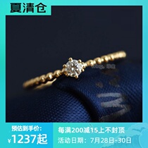 (Wing Treasure)Fancy Fantasy 18k gold diamond Ring Set-Small round diamond giant good look