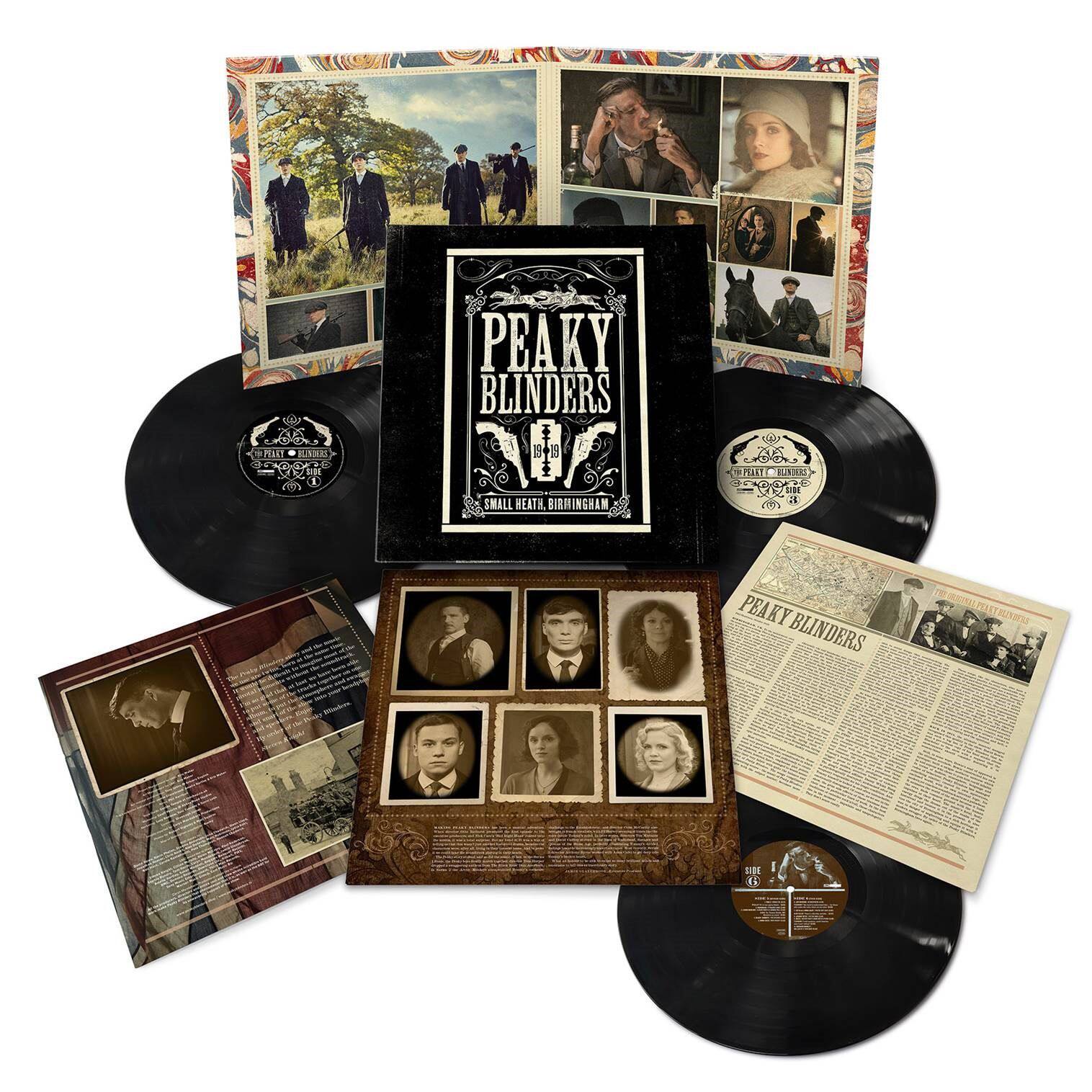 Spot bath blood gang Peaky Blinders Series 1-5 season soundtrack with black adhesive record 3LP