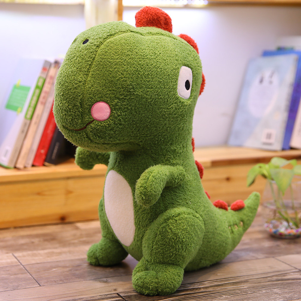 Cute dinosaur plush toy girl holding pillow doll doll doll sleeping and pillow boy