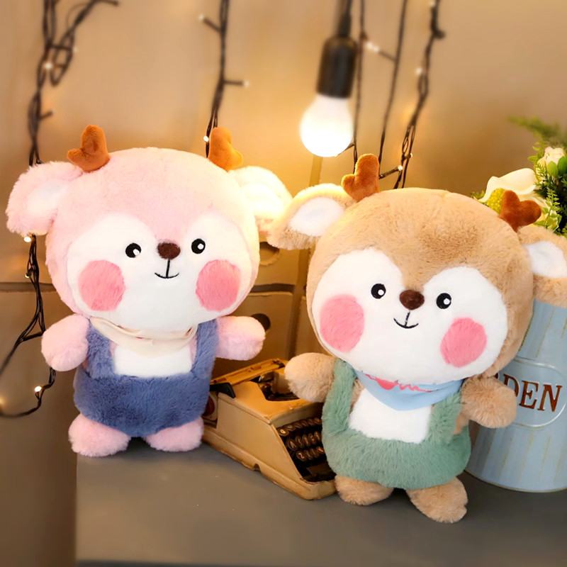 Fawn doll doll rag doll pillow girl cute cute plush teddy bear big bear to send girlfriend birthday gift