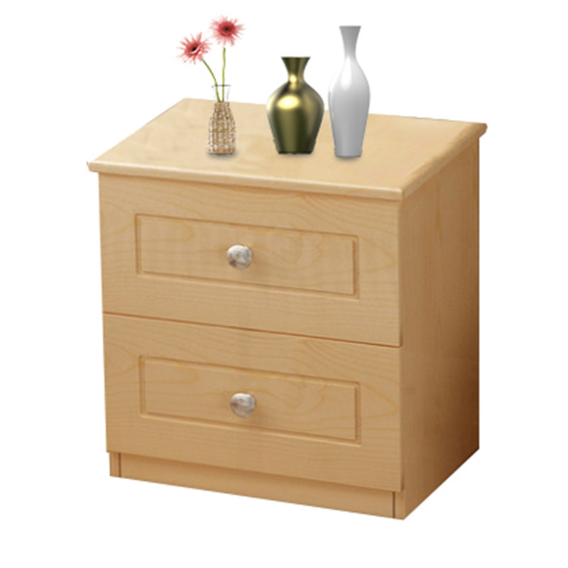 All solid wood bedside table pine wood mini storage storage cabinet modern minimalist bedroom locker simple side cabinet - Taobao