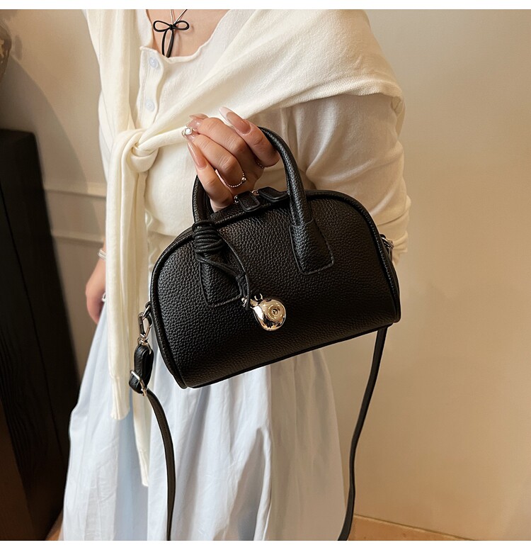 Borsa a tracolla rossa da donna, piccola borsa a secchiello tote_voghion.com