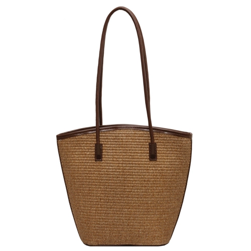 Летняя соломенная пляжная сумка на одно плечо для отдыха, в корейском стиле