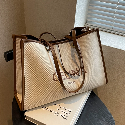 Вместительная и большая сумка через плечо, сумка на одно плечо, универсальный шоппер, изысканный стиль, популярно в интернете