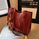 Вместительная и большая сумка через плечо, красная сумка на одно плечо для невесты, премиум класс