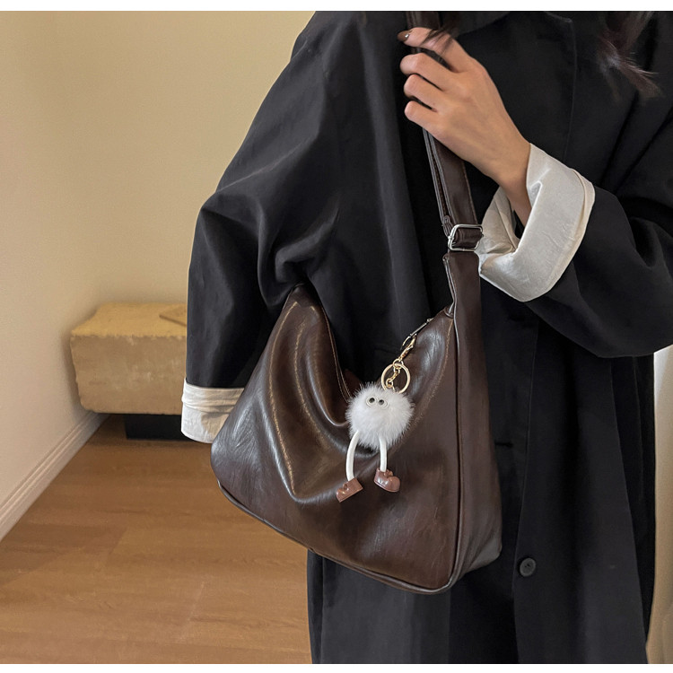 Women's Versatile Casual Shoulder Bucket Bag For Work And Travel_voghion.com