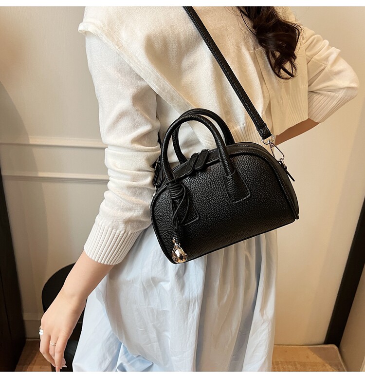 Borsa a tracolla rossa da donna, piccola borsa a secchiello tote_voghion.com