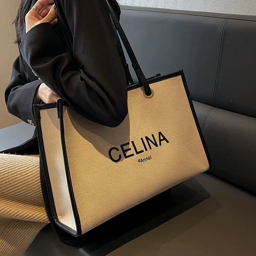 Вместительная и большая сумка через плечо, сумка на одно плечо, универсальный шоппер, изысканный стиль, популярно в интернете