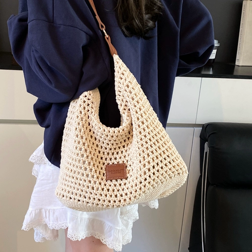 Пляжная вместительная и большая сумка на одно плечо