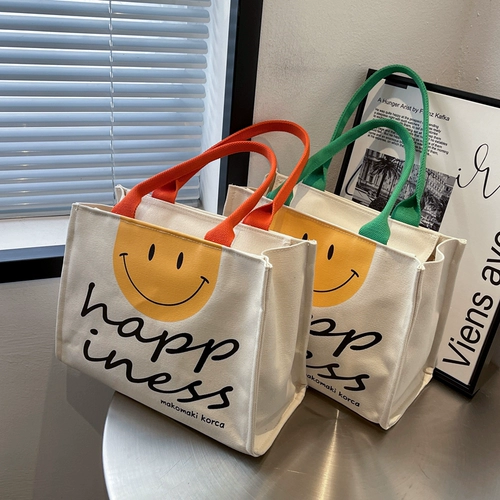 Вместительная и большая сумка, мультяшный портативный шоппер, популярно в интернете