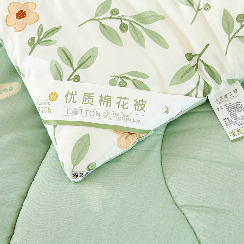 Xinjiang Cotton Quilt, Pure Cotton Spring and Autumn Quilt, Thickened Warm Winter Quilt, All-Cotton Cotton Filling, Bedding Quilt, Suitable for All Seasons