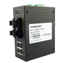KNEWLINK industrial grade 100 M 4 Optical 4 electric Ethernet switch 100 M DC 220V
