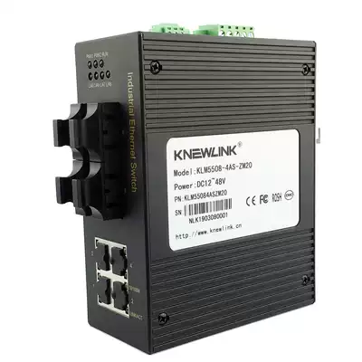 KNEWLINK industrial grade 100 trillion 4 Optical 4 electric Ethernet switch 100 megabit DC24V AC/DC 220V