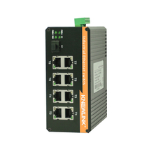 NLK-6108 Industrial Grade Gigabit 1 Optical 8 Electric Switch Fiber Optic Switch DIN Rail Switch