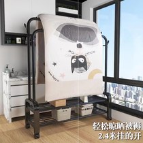 Single-lever clothes hanger on floor Home Easy clotheshorse Bedrooms Drying Hanger Folding Indoor Vertical Hanging Clothes Racks