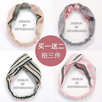  Korean simple wide-brimmed face washing hair headband net red adult super fairy hairband Sen womens sweet headband jewelry