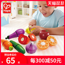 Hape Baby Fruit Cutting Toys Kids Kids Cutlery Kitchen Cooking Vegetable Cake Over Home
