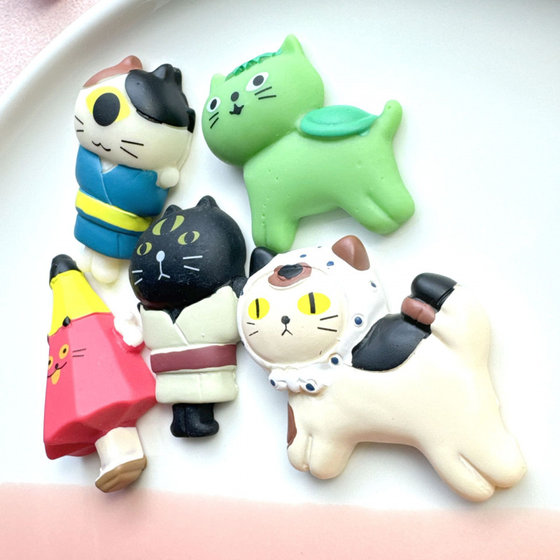 시뮬레이션 만화 귀여운 고양이 DIY 크림 헤어 액세서리 휴대 전화 케이스 워터 컵 신발 버클 펜던트