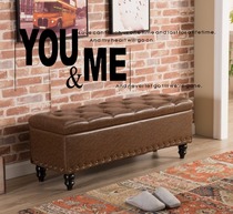 Nordic shoe stool entering the entrance storage stool storage stool home can sit shoe cabinet stool bedside long small sofa stool