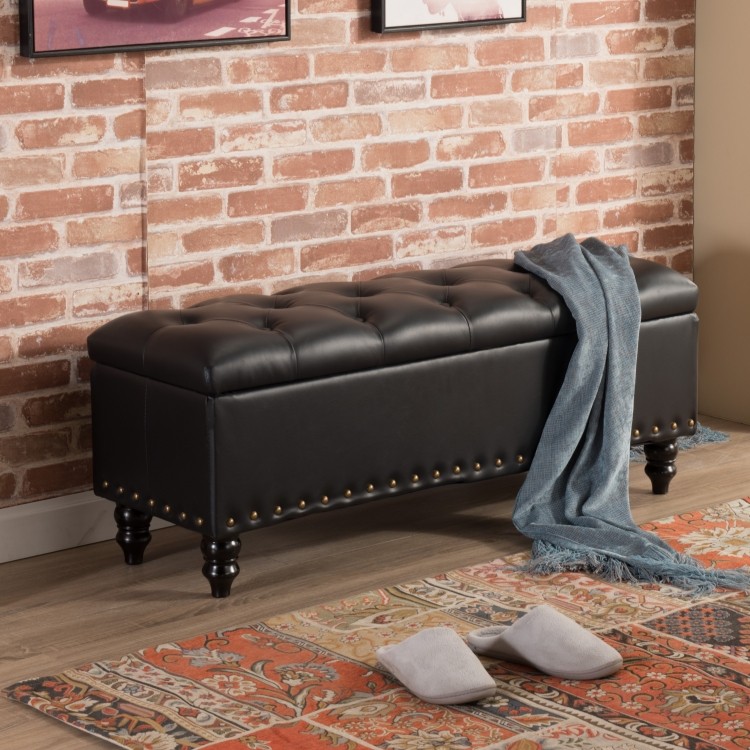 European-style storage storage stool long clothing store sofa stool rectangular household shoe changing stool solid wood shoe cabinet can sit