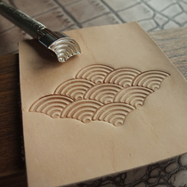 Leather engraving printing tools old John leather steel Haibo pattern printing tools printing handmade leather goods