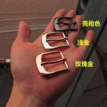 Handmade leather art Italy 25mm pin belt buckle box buckle belt buckle gold-plated pin buckle