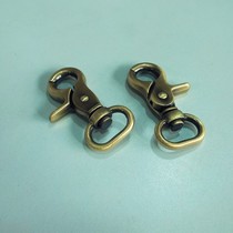 Handmade leather accessories alloy bronze dog buckle hook buckle lobster buckle specification 19m bag accessories shoulder strap buckle